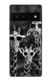 Google Pixel 6 Hard Case Giraffes With Sunglasses