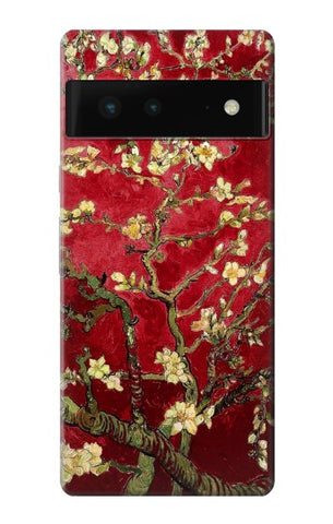 Google Pixel 6 Hard Case Red Blossoming Almond Tree Van Gogh