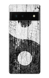 Google Pixel 6 Hard Case Yin Yang Wood