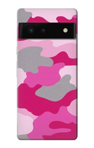 Google Pixel 6 Hard Case Pink Camouflage