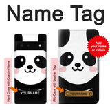 Google Pixel 6 Hard Case Cute Panda Cartoon with custom name