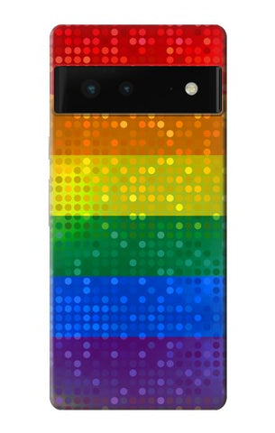 Google Pixel 6 Hard Case Rainbow Gay LGBT Pride Flag