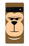 Google Pixel 6 Hard Case Cute Monkey Cartoon Face