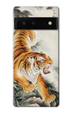 Google Pixel 6 Hard Case Chinese Tiger Tattoo Painting