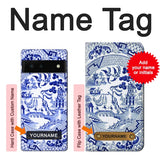 Google Pixel 6 Hard Case Willow Pattern Illustration with custom name