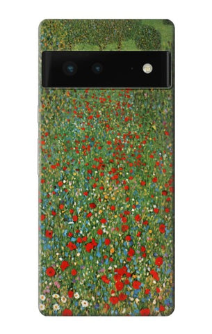 Google Pixel 6 Hard Case Gustav Klimt Poppy Field