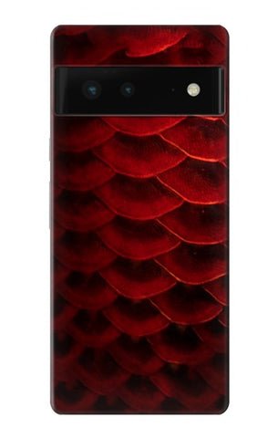 Google Pixel 6 Hard Case Red Arowana Fish Scale