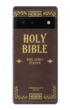 Google Pixel 6 Hard Case Holy Bible Cover King James Version
