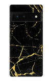 Google Pixel 6 Hard Case Gold Marble Graphic Printed