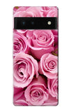 Google Pixel 6 Hard Case Pink Rose