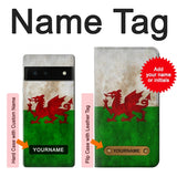 Google Pixel 6 Hard Case Wales Red Dragon Flag with custom name