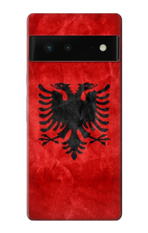 Google Pixel 6 Hard Case Albania Red Flag