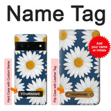 Google Pixel 6 Hard Case Daisy Blue with custom name