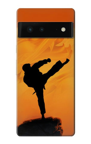 Google Pixel 6 Hard Case Kung Fu Karate Fighter