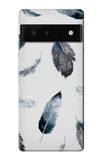 Google Pixel 6 Hard Case Feather Paint Pattern