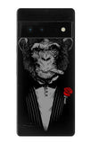 Google Pixel 6 Hard Case Funny Monkey God Father