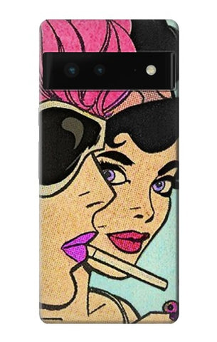 Google Pixel 6 Hard Case Girls Pop Art