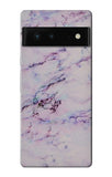 Google Pixel 6 Hard Case Seamless Pink Marble