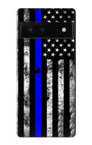 Google Pixel 6 Hard Case Thin Blue Line USA