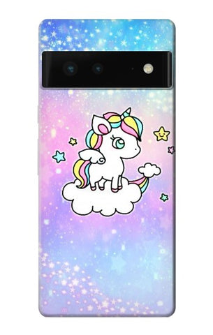 Google Pixel 6 Hard Case Cute Unicorn Cartoon