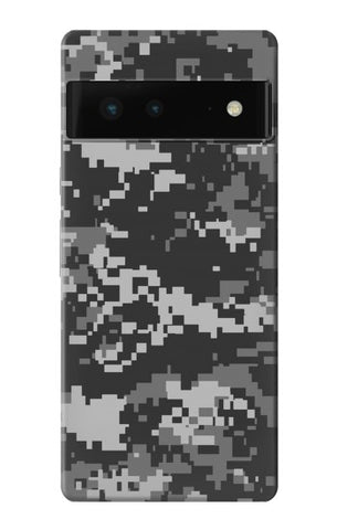 Google Pixel 6 Hard Case Urban Black Camouflage