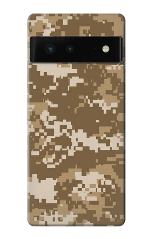 Google Pixel 6 Hard Case Army Camo Tan