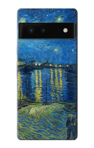 Google Pixel 6 Hard Case Van Gogh Starry Night Over Rhone