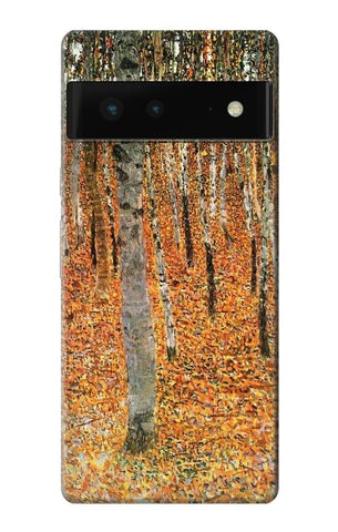 Google Pixel 6 Hard Case Gustav Klimt Birch Forest