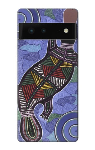 Google Pixel 6 Hard Case Platypus Australian Aboriginal Art