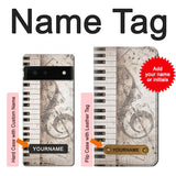 Google Pixel 6 Hard Case Music Note with custom name