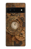 Google Pixel 6 Hard Case Clock Gear Streampunk