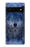 Google Pixel 6 Hard Case Wolf Dream Catcher