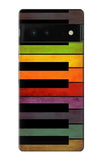 Google Pixel 6 Hard Case Colorful Piano