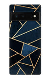 Google Pixel 6 Hard Case Navy Blue Graphic Art