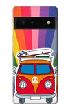 Google Pixel 6 Hard Case Hippie Van