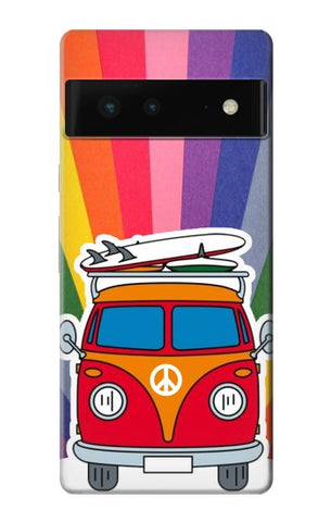 Google Pixel 6 Hard Case Hippie Van