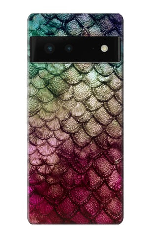 Google Pixel 6 Hard Case Mermaid Fish Scale