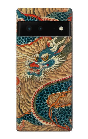 Google Pixel 6 Hard Case Dragon Cloud Painting