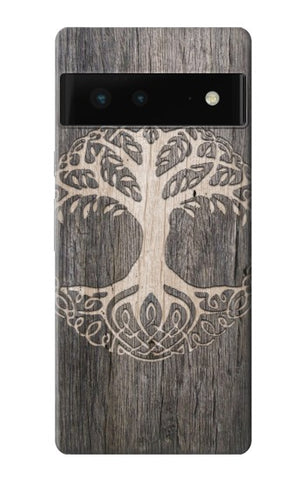 Google Pixel 6 Hard Case Viking Tree of Life Symbol