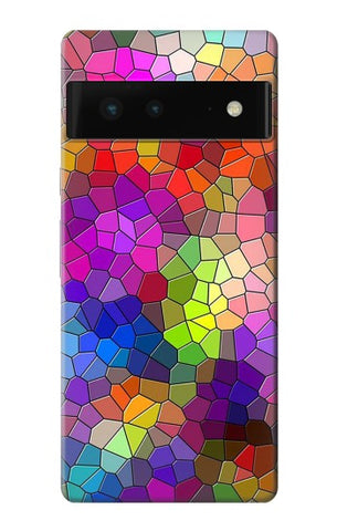 Google Pixel 6 Hard Case Colorful Brick Mosaics