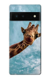 Google Pixel 6 Hard Case Cute Smile Giraffe