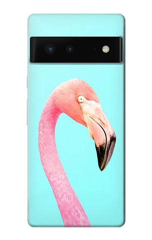 Google Pixel 6 Hard Case Pink Flamingo