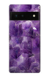 Google Pixel 6 Hard Case Purple Quartz Amethyst Graphic Printed