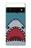 Google Pixel 6 Hard Case Cartoon Shark Sea Diving