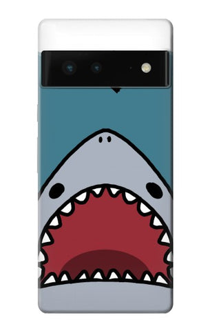 Google Pixel 6 Hard Case Cartoon Shark Sea Diving