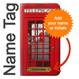 Motorola G Pure PU Leather Flip Case Classic British Red Telephone Box with leather tag