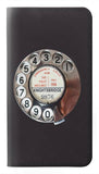 Motorola G Pure PU Leather Flip Case Retro Rotary Phone Dial On