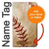 LG Velvet PU Leather Flip Case Baseball with leather tag