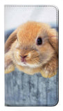 Samsung Galaxy Galaxy Z Flip 5G PU Leather Flip Case Cute Rabbit