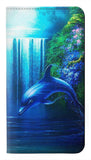 iPhone 12 Pro, 12 PU Leather Flip Case Dolphin